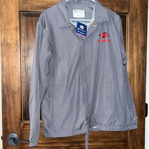NWT- Arkansas Razorbacks Champion brand coach’s jacket, size small